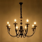 Люстра BayerLux «Венеция», 8хЕ14, 40 Вт, черно-золотой, 87×87×97 см - фото 31526083