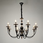 Люстра BayerLux «Венеция», 8хЕ14, 40 Вт, черно-золотой, 87×87×97 см - фото 31526084