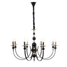 Люстра BayerLux «Венеция», 8хЕ14, 40 Вт, черно-золотой, 87×87×97 см - фото 31526085