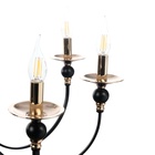 Люстра BayerLux «Венеция», 8хЕ14, 40 Вт, черно-золотой, 87×87×97 см - фото 31526086