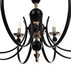 Люстра BayerLux «Венеция», 8хЕ14, 40 Вт, черно-золотой, 87×87×97 см - фото 31526088