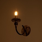 Бра «Венеция» 1хЕ14 40 Вт черно-золотой 11×20×18 см - Фото 3