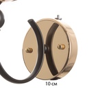 Бра «Венеция» 1хЕ14 40 Вт черно-золотой 11×20×18 см - Фото 4