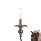 Бра «Венеция» 1хЕ14 40 Вт черно-золотой 11×20×18 см - Фото 5