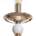 Бра «Венеция» 1хЕ14 40 Вт бело-золотой 11×20×18 см - Фото 6