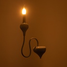 Бра «Бергамо» 1хЕ14 40 Вт бело-хромовый 23×14×37 см - Фото 3