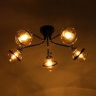 Люстра "Ремес" 5хЕ27 40Вт черно-хромовый 70х70х28 см 10385893 Люстра "Ремес" 5хЕ27 40Вт черно-хромовый 70х70х28 см 10385893