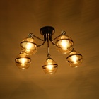 Люстра "Ремес" 5хЕ27 40Вт черно-хромовый 70х70х28 см 10385893 Люстра "Ремес" 5хЕ27 40Вт черно-хромовый 70х70х28 см 10385893