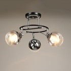 Люстра "Редо" 3хЕ27 40Вт черно-хромовый 45х45х28 см 10385896 Люстра "Редо" 3хЕ27 40Вт черно-хромовый 45х45х28 см 10385896