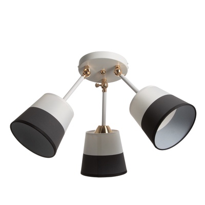 Люстра «Селена» 3хЕ27 40 Вт бело-золотой 54×54×25 см