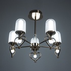 Люстра с ПДУ "Ламур" 5хLED 50Вт 3000-6000К золото 55,5х55,5х80 см 10385919