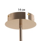 Люстра с ПДУ "Ламур" 5хLED 50Вт 3000-6000К золото 55,5х55,5х80 см 10385919