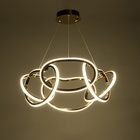 Светильник с ПДУ «Мартина» LED 90 Вт 3000-6000К золото 60×60×27-127 см - фото 4726914