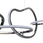 Светильник с ПДУ "Мила" LED 80Вт 3000-6000К  хром 124х27х35-135 см 10385928