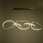 Светильник с ПДУ "Мила" LED 80Вт 3000-6000К  хром 124х27х35-135 см 10385928