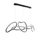 Светильник с ПДУ "Мила" LED 80Вт 3000-6000К  хром 124х27х35-135 см 10385928