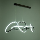 Светильник с ПДУ "Мила" LED 80Вт 3000-6000К  хром 124х27х35-135 см 10385928