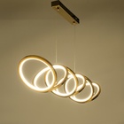 Светильник с ПДУ «Джаспер» LED 80 Вт 3000-6000К золото 105×25×24.5-124 см - фото 4732864