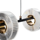 Светильник с ПДУ "Мальмо" LED 20Вт 3000-6000К черно-золотой 180х15х15-115 см 10385936