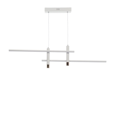 Светильник с ПДУ «Монтана» LED 30 Вт 3000-6000К бело-золотой 91×7×21 см