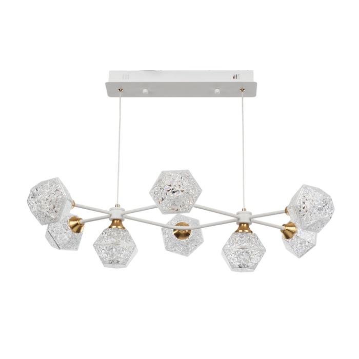 Светильник с ПДУ «Интера» 8хLED 40 Вт белый 84×52×18-118 см