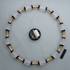 Светильник с ПДУ "Асини" 12хLED 90Вт черно-золотой 88х88х10-110 см 10385948