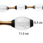 Светильник с ПДУ "Асини" 12хLED 90Вт черно-золотой 88х88х10-110 см 10385948