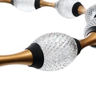 Светильник с ПДУ "Асини" 12хLED 90Вт черно-золотой 88х88х10-110 см 10385948