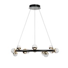 Светильник с ПДУ «Рикардо» 12хLED 40 Вт черно-золотой 75×75×16-116 см - фото 4727156