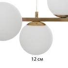 Люстра потолочная BayerLux «Бамбл», 8хЕ27, латунь, 102×21×27 см - фото 31559176