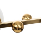 Люстра потолочная BayerLux «Бамбл», 8хЕ27, латунь, 102×21×27 см - фото 31559177