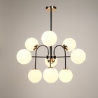 Люстра «Пунто» 9хЕ27 черно-золотой 76×76×78 см - Фото 2