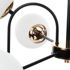 Люстра «Пунто» 9хЕ27 черно-золотой 76×76×78 см - Фото 12