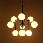 Люстра «Пунто» 9хЕ27 черно-золотой 76×76×78 см - Фото 3