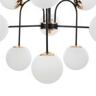 Люстра «Пунто» 9хЕ27 черно-золотой 76×76×78 см - Фото 7