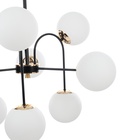 Люстра «Пунто» 9хЕ27 черно-золотой 76×76×78 см - Фото 8