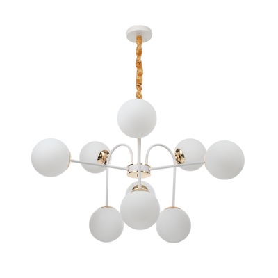Люстра «Пунто» 9хЕ27 бело-золотой 76×76×78 см