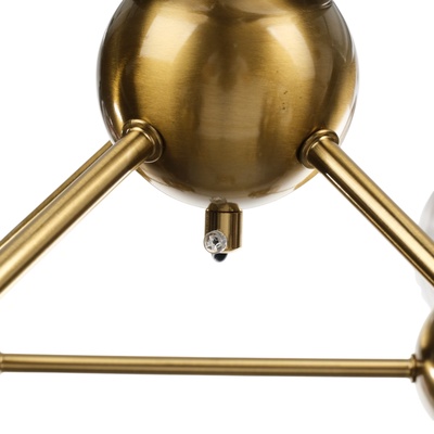 Люстра «Молекула» 12хЕ27 латунь 80×80×65-115 см