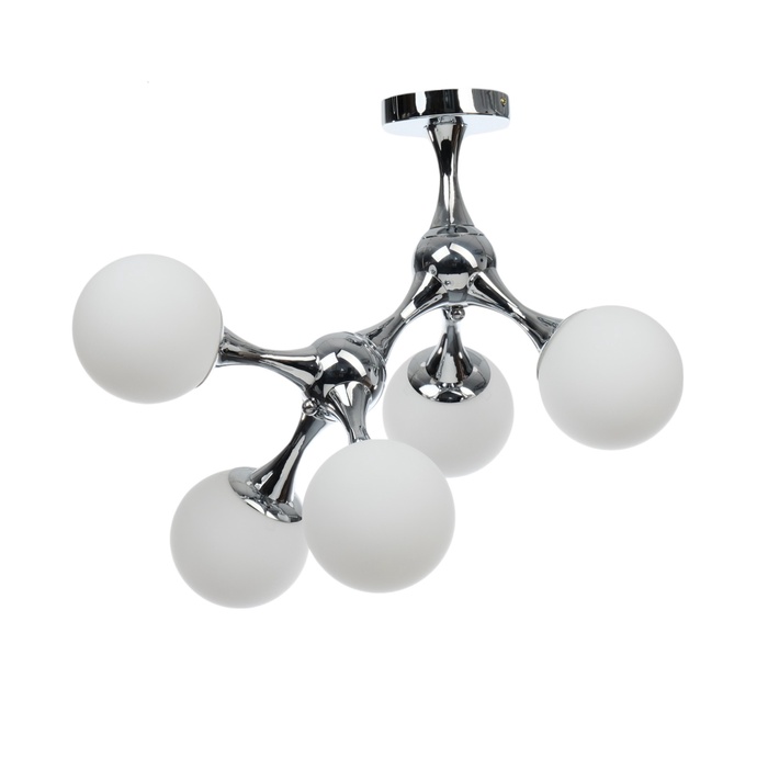 Люстра «Молекула» 5хЕ27 хром 60×55×52 см - Фото 1