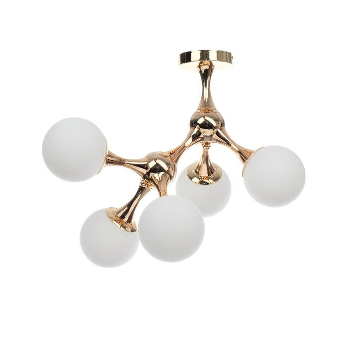 Люстра «Молекула» 5хЕ27 золото 60×55×52 см - Фото 1