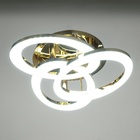 Люстра с ПДУ «Монса» 3хLEd=144 Вт 3000-6000К золото 57×57×19 см - Фото 2