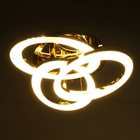 Люстра с ПДУ «Монса» 3хLEd=144 Вт 3000-6000К золото 57×57×19 см - Фото 4