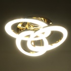 Люстра с ПДУ «Монса» 3хLEd=144 Вт 3000-6000К золото 57×57×19 см - Фото 5