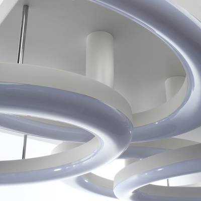 Люстра с пультом BayerLux «Монса», 4хLED, 190 Вт, 3000-6000К, белая, 83×56×15 см