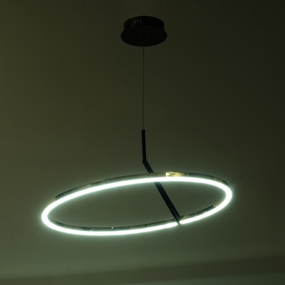 Светильник с ПДУ «Холли» LED 48 Вт 3000-6000К черно-золотой 60×60×22 см