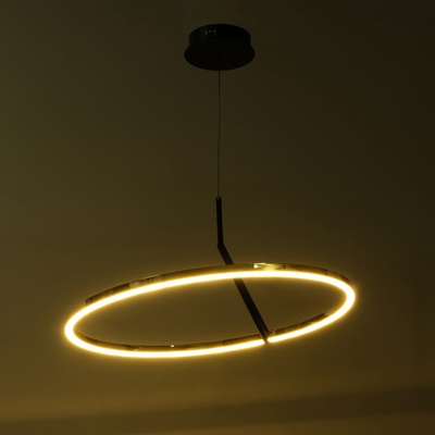 Светильник с ПДУ «Холли» LED 48 Вт 3000-6000К черно-золотой 60×60×22 см