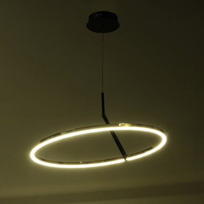 Светильник с ПДУ «Холли» LED 48 Вт 3000-6000К черно-золотой 60×60×22 см