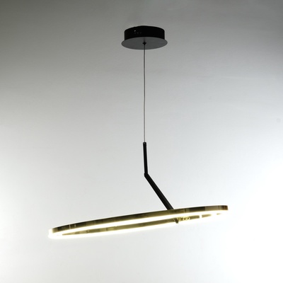 Светильник с ПДУ «Холли» LED 48 Вт 3000-6000К черно-золотой 60×60×22 см