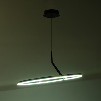 Светильник с ПДУ «Холли» LED 48 Вт 3000-6000К черно-золотой 60×60×22 см