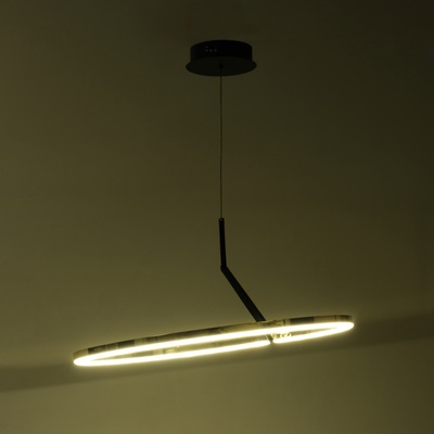 Светильник с ПДУ «Холли» LED 48 Вт 3000-6000К черно-золотой 60×60×22 см